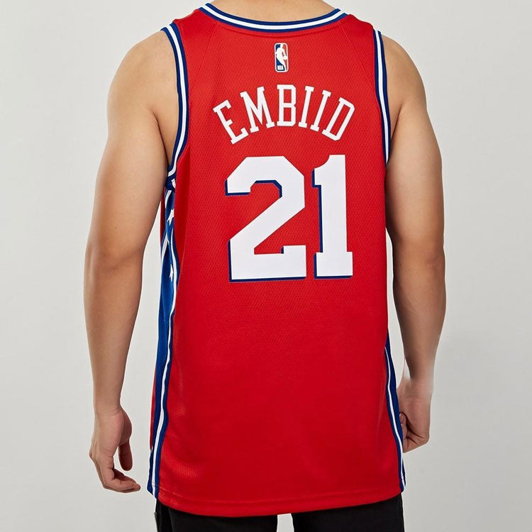 Air Jordan x NBA Philadelphia 76ers Jerseys 'Joel Embiid 21' CV9490-666