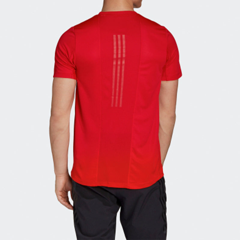 adidas Soccer/Football Training Sports Round Neck Short Sleeve Red FM2102