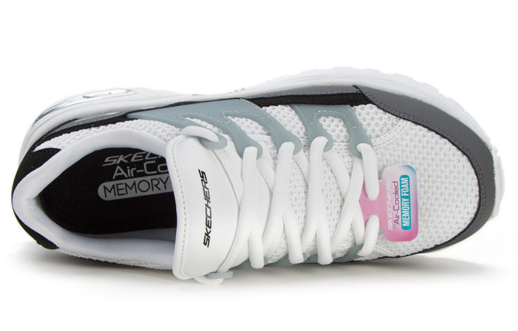 (WMNS) Skechers D'Lites Low-Top Daddy Shoes White/Grey 66666253-BKW