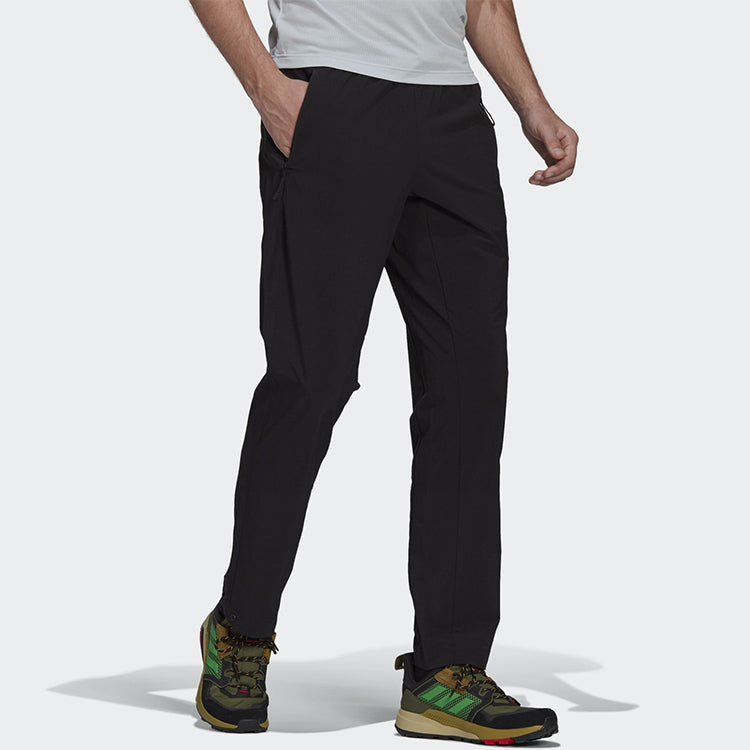 adidas Logo Loose Lacing Sports Pants Black GI7310
