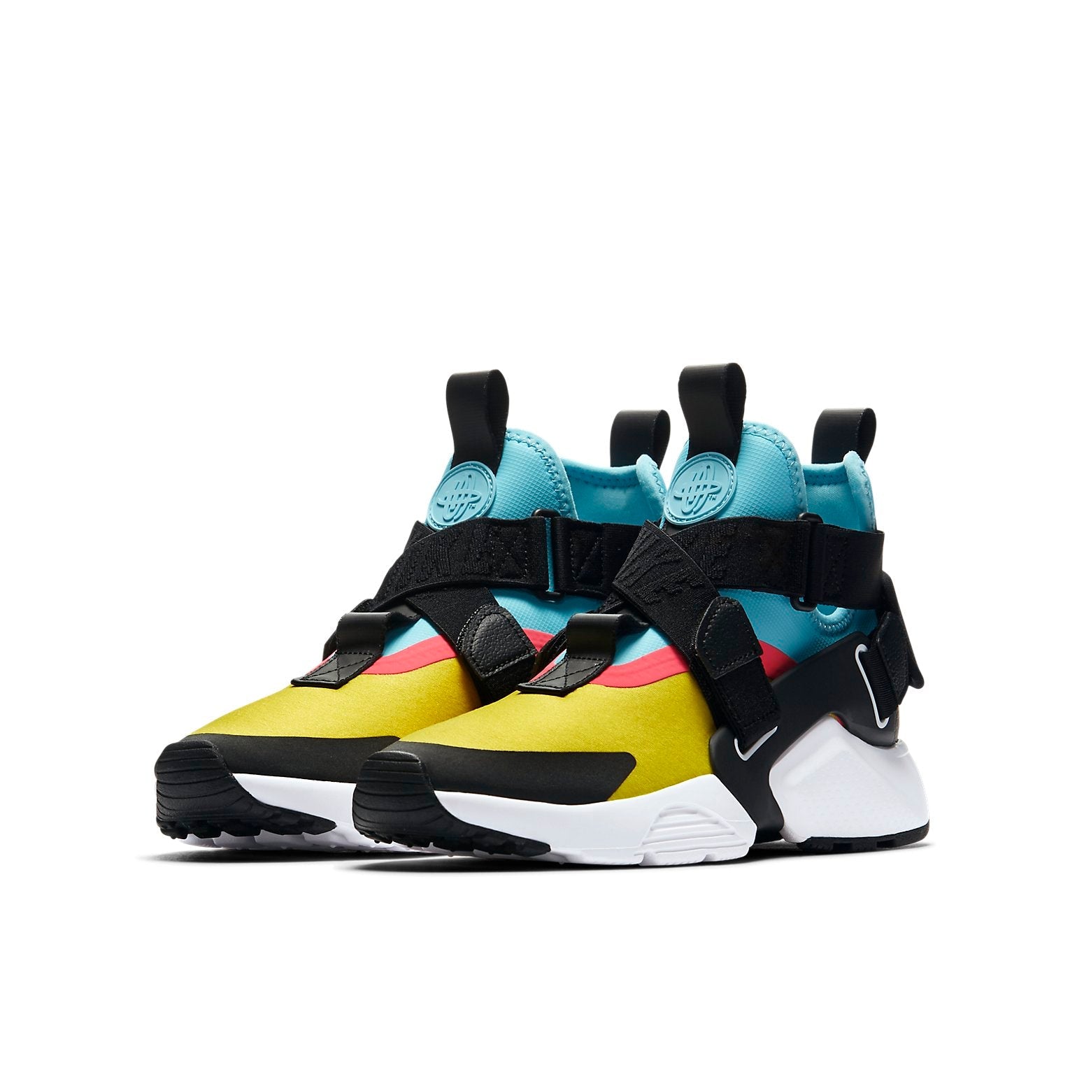 (GS) Nike Air Huarache City 'Black Yellow Blue' AJ6662-700