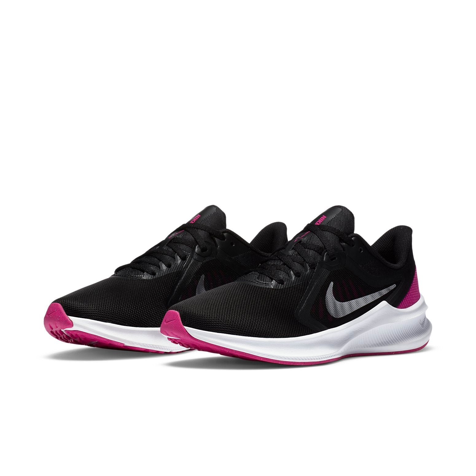(WMNS) Nike Downshifter 10 Black/White/Purple CI9984-004