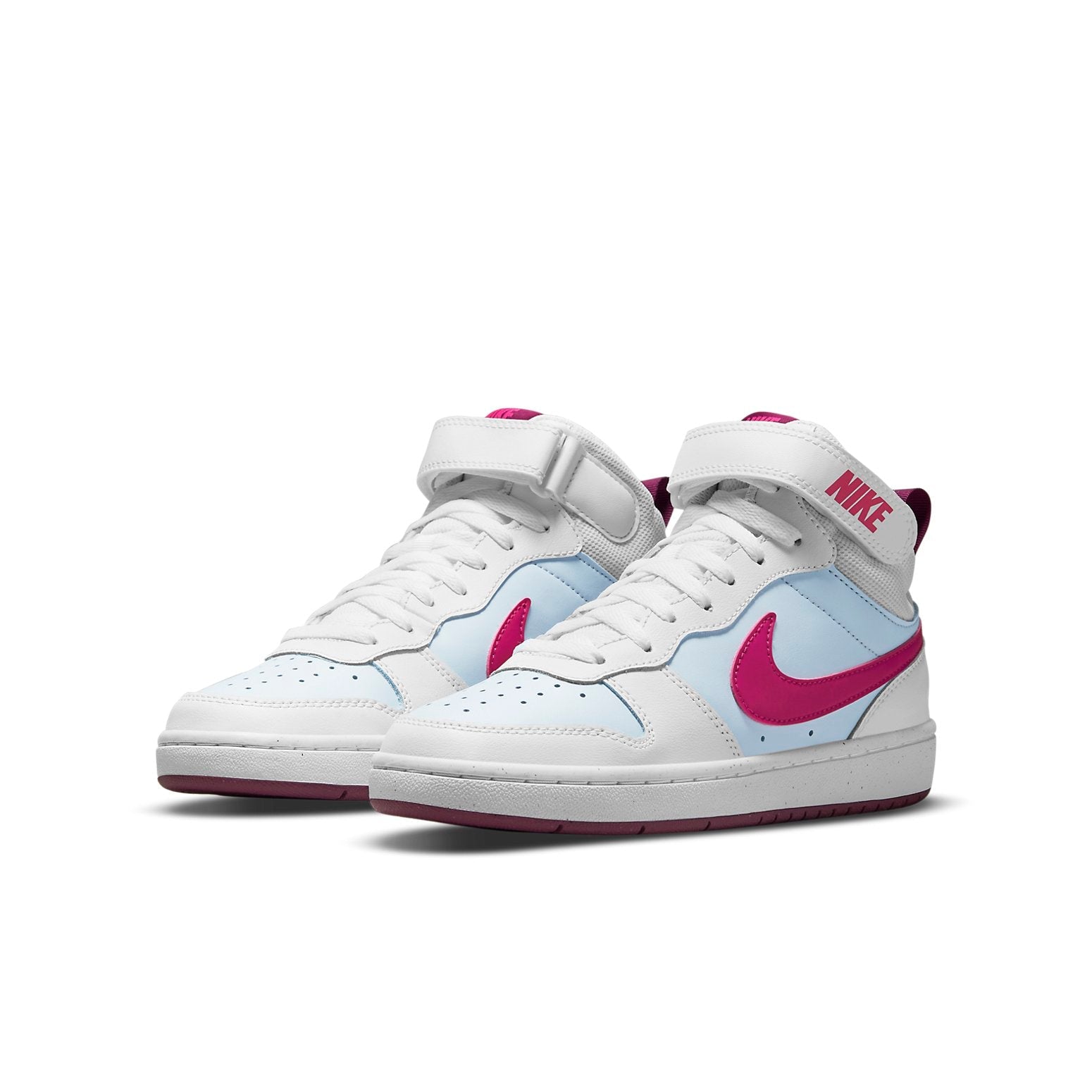(GS) Nike Court Borough Mid 2 'White Sangria Pink Prime' CD7782-006