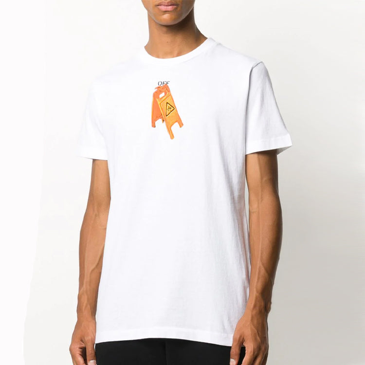 Off-White Pascal Printing Short Sleeve White OMAA027F20FAB0030110