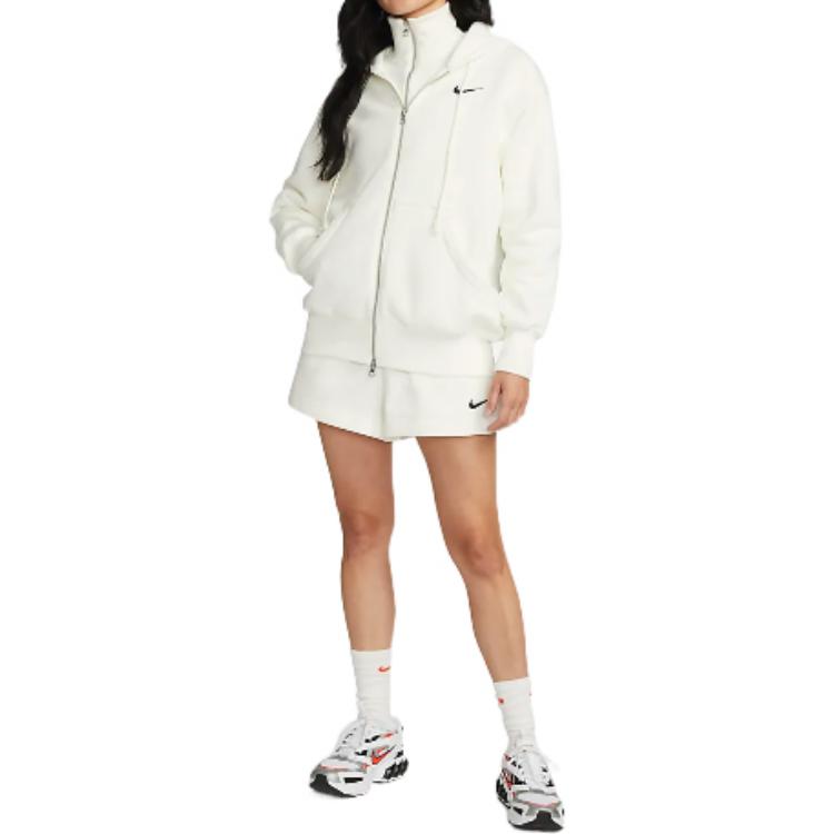(WMNS) Nike Sportswear Tech Fleece Full-Zip Hoodie 'White' DQ5759-133