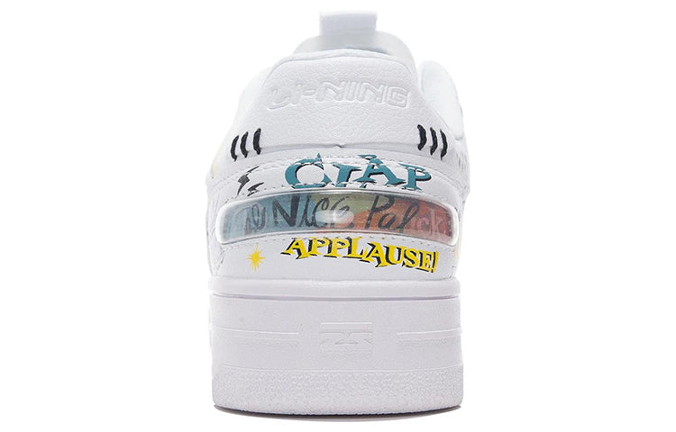 (WMNS) Li-Ning Classic Skateboarding x Disney 'White Yellow' AGCS146-4