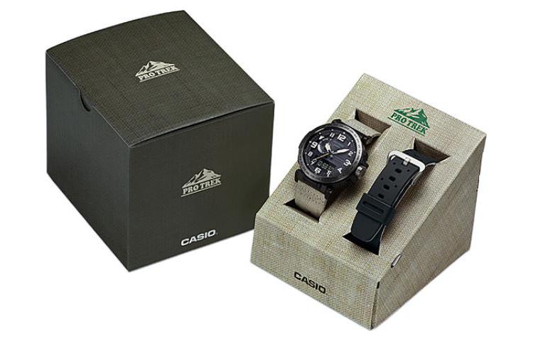 Men's CASIO Protrek Series Fully Automatic Calendar Strap 100m Waterproof Solar Powered Quartz Watch Mens PRW-6600YBE-5