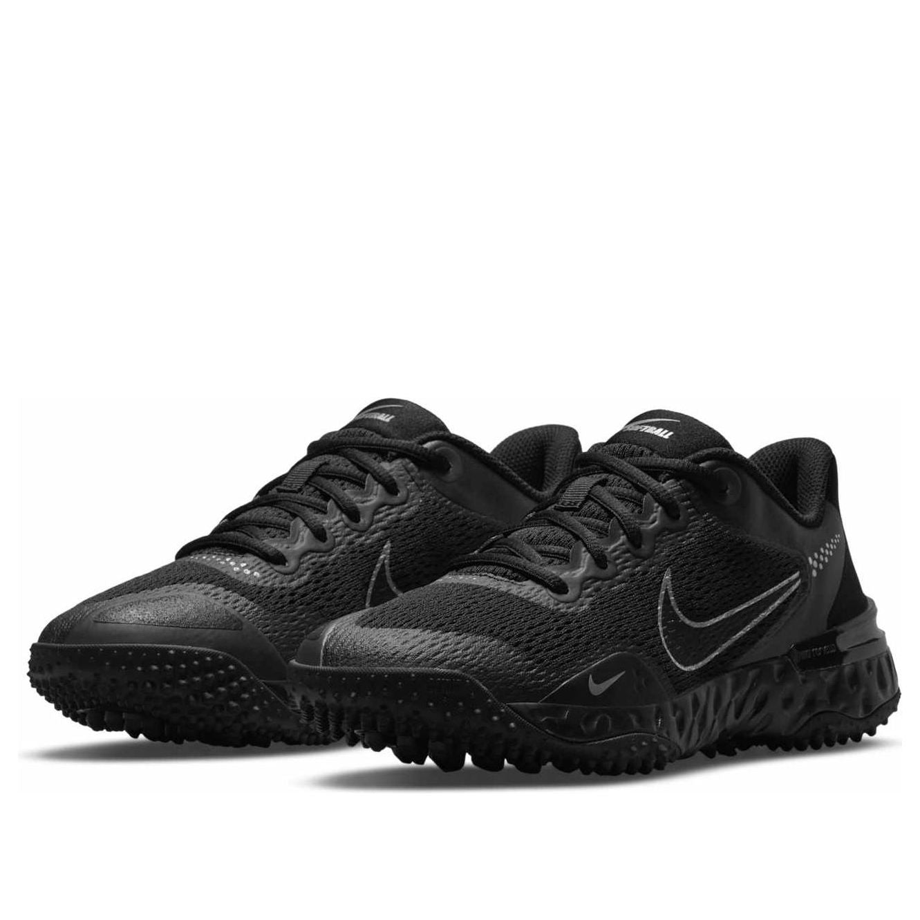 (WMNS) Nike Alpha Huarache Elite 3 Turf 'Black Metallic Dark Grey' CU8403-005
