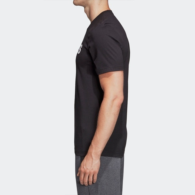 adidas E Lin Tee Casual Sports Short Sleeve Black DU0404