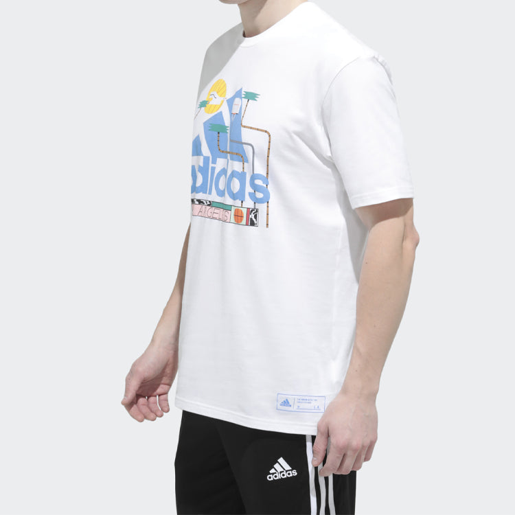 adidas Kc La Zack 1 Sports Stylish Round Neck Short Sleeve White FQ3183