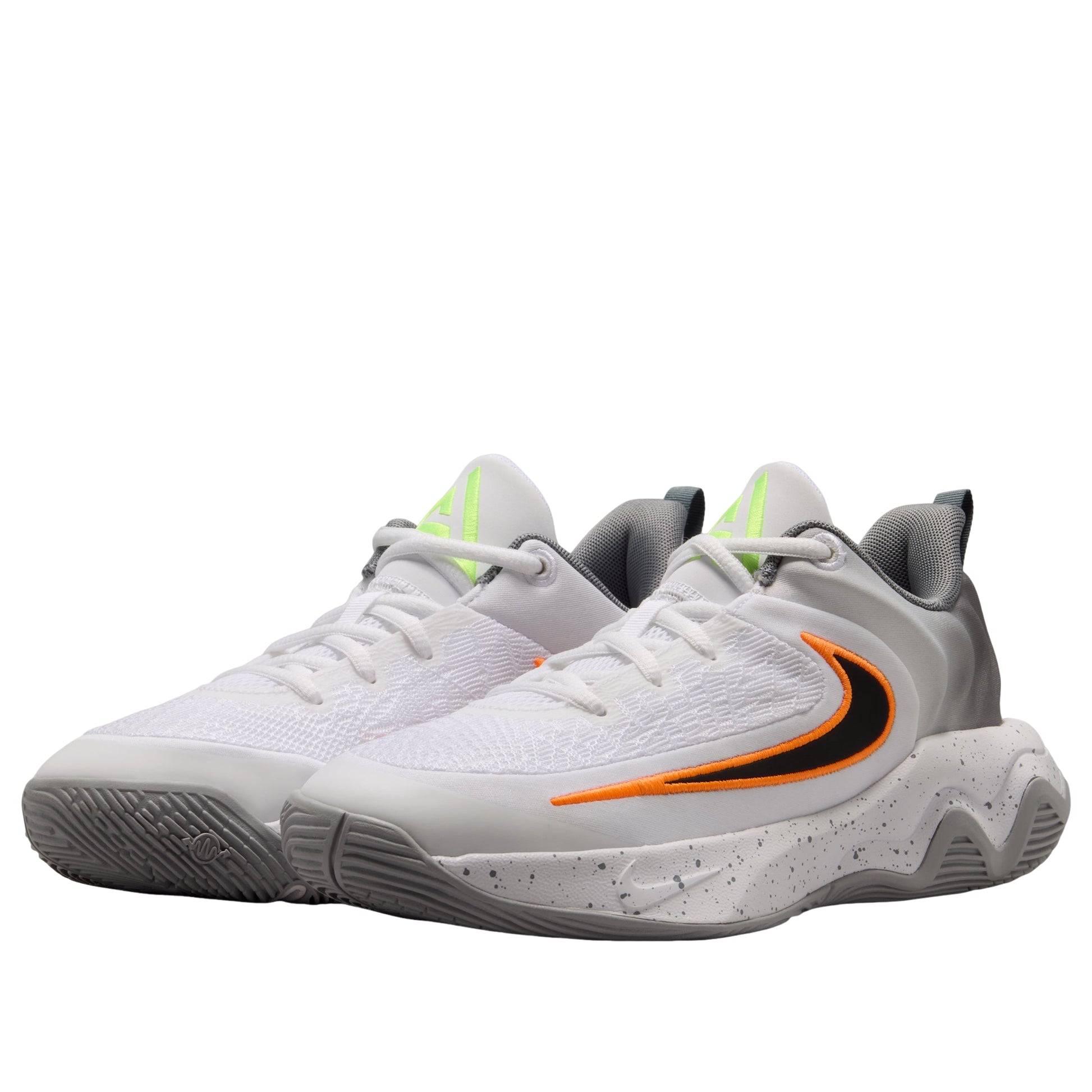 (GS) Nike Giannis Immortality 4 'White Volt Wolf Grey Black' IH7664-101