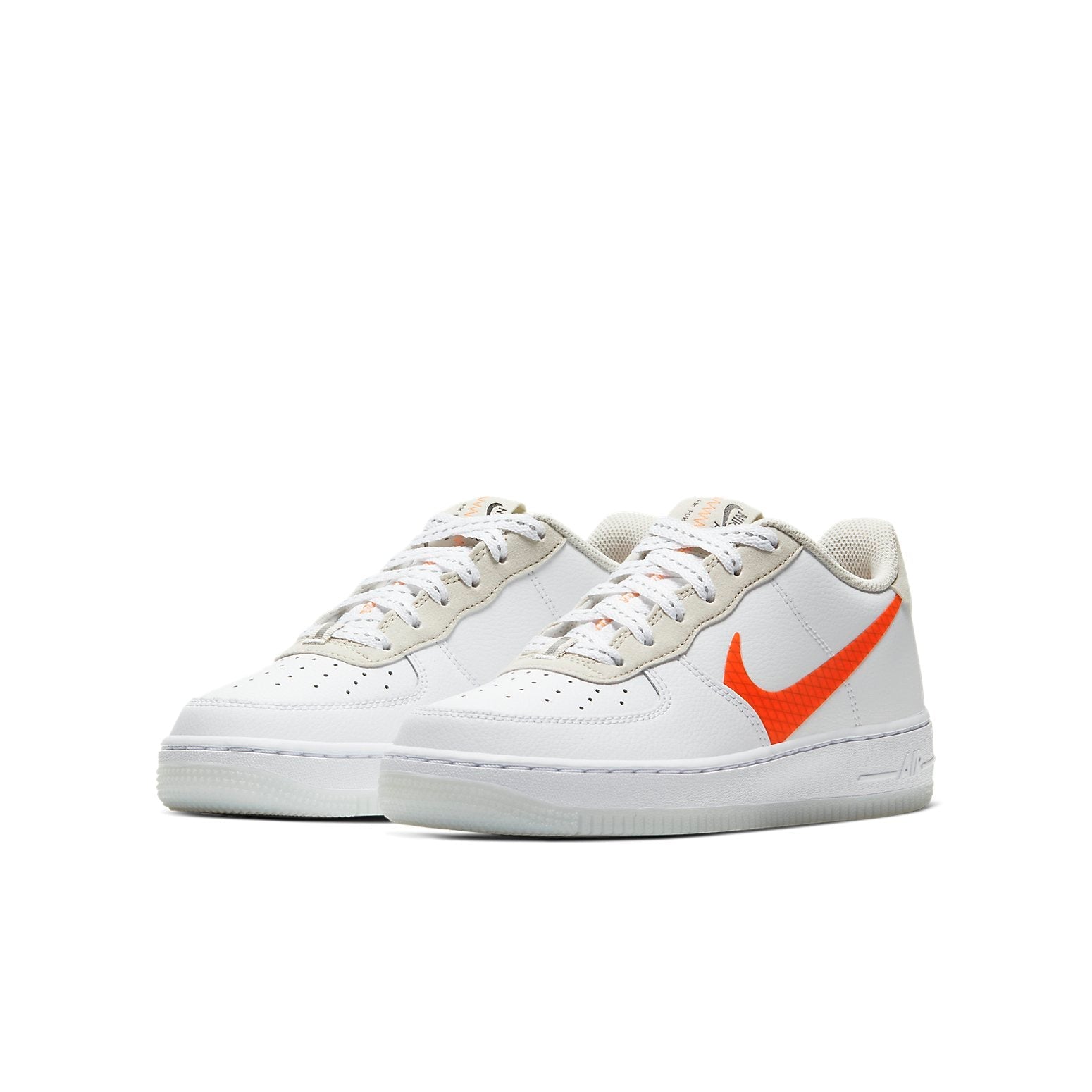 (GS) Nike Air Force 1 LV8 3 'White Total Orange' CD7409-100