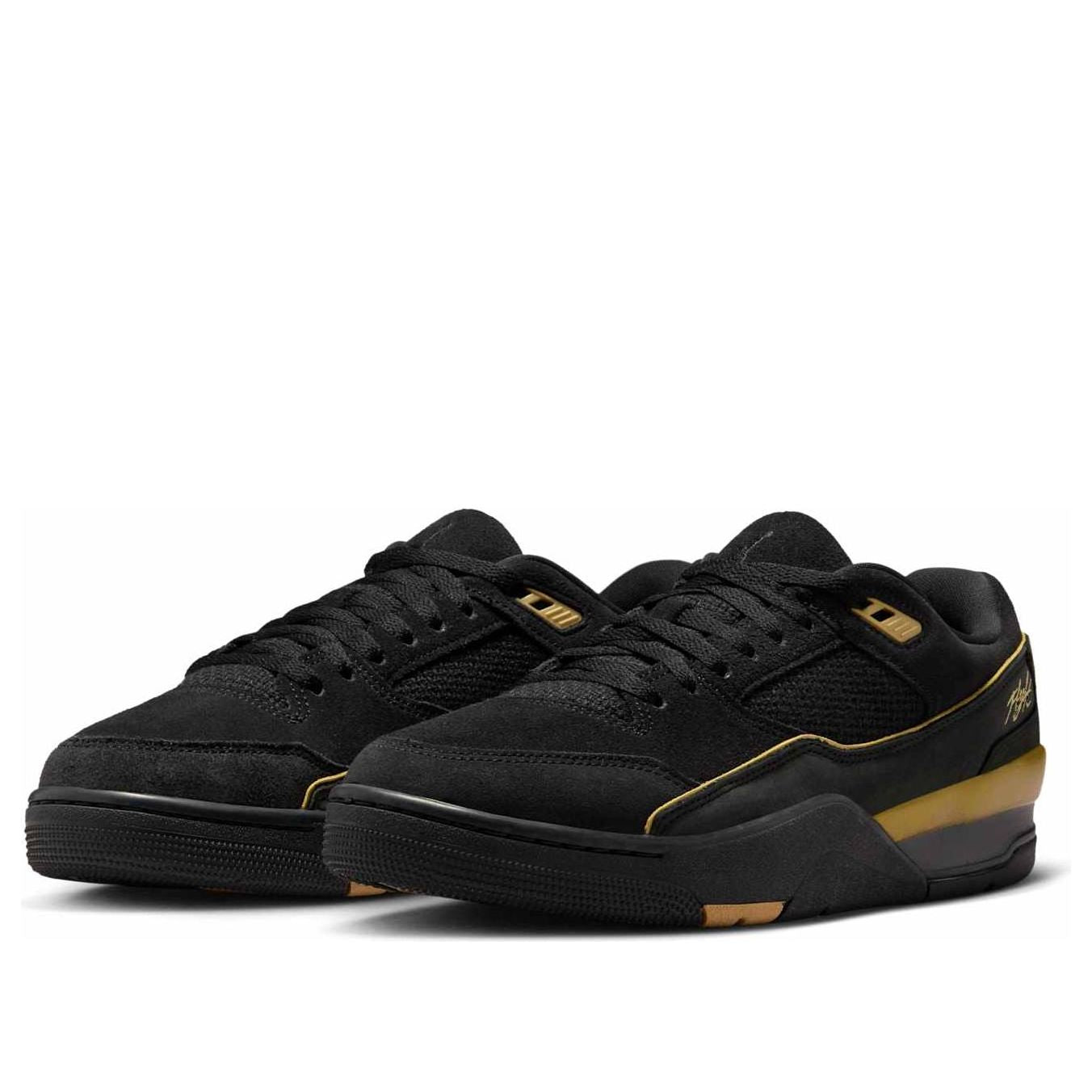 Air Jordan Flight 'Court Black Metallic Gold' HF3255-070