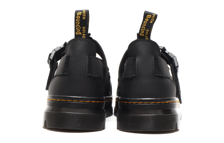 Dr. Martens Tract Pearson Wear-Resistant Cozy Webbing Sports Unisex Black Sandals 26473001