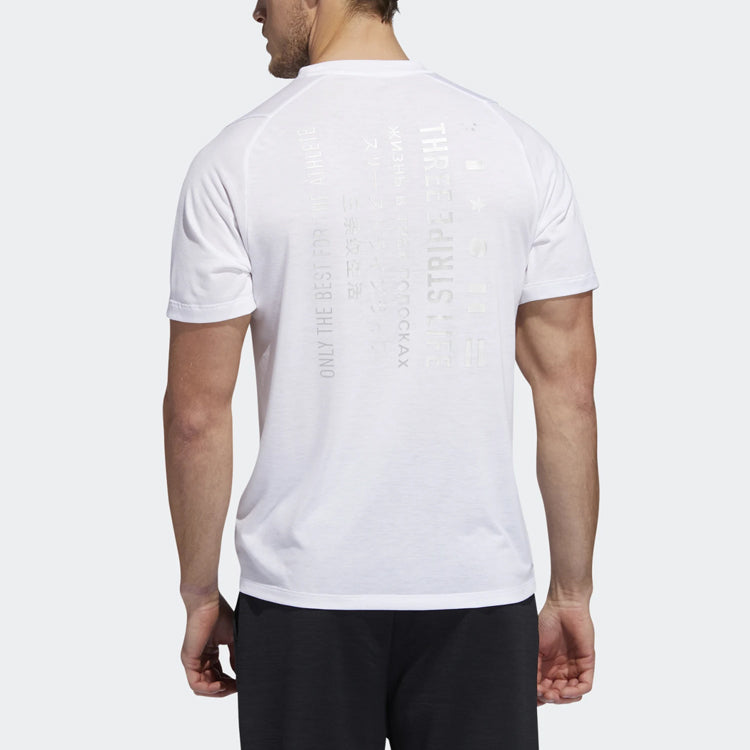 adidas TRN FL Tee 'White Black' ED8321