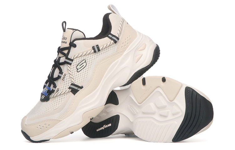 (WMNS) Skechers D'Lites 1.0 'White Cream' 149560-NTBK