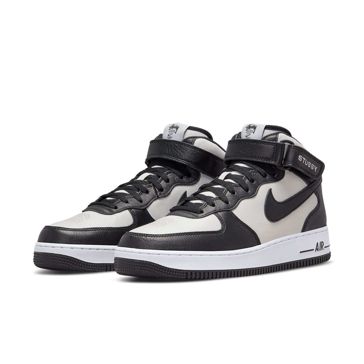 Nike x Stussy Air Force 1 Mid 'Black White' DJ7840-002