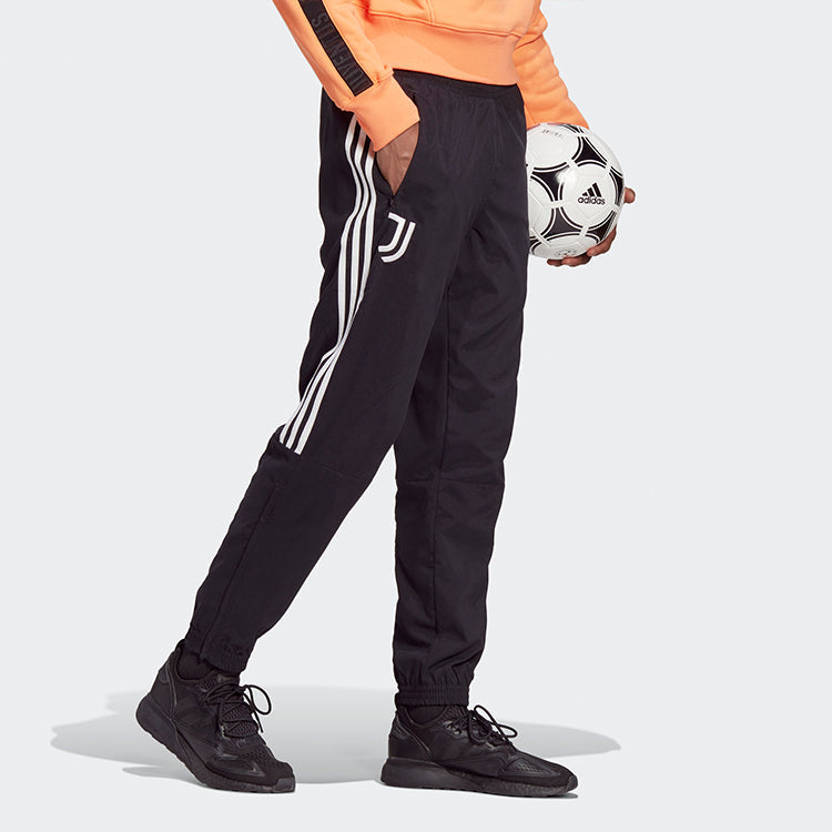 adidas Juve Ssp Pnt Juventus Soccer/Football Casual Bundle Feet Sports Long Pants Black FR4217