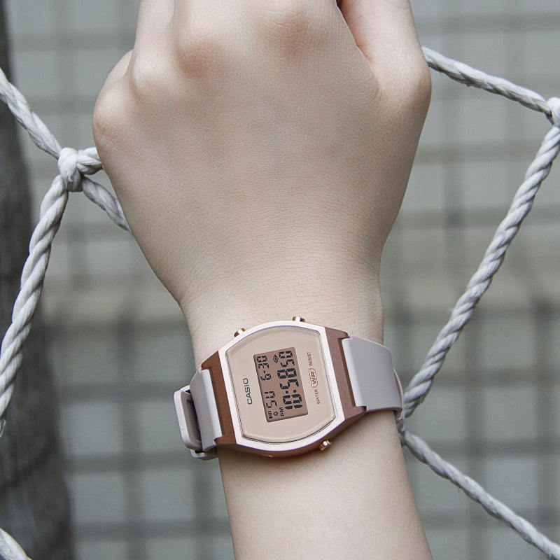 CASIO Waterproof Sports Rose Gold Digital LW-204-4ADF