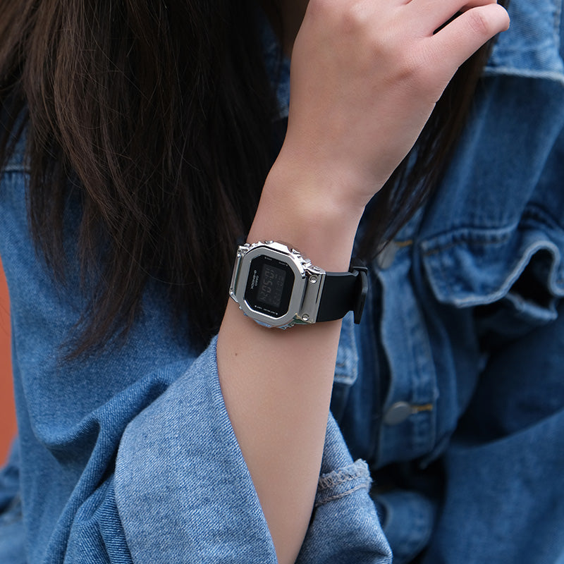CASIO G-Shock Digital 'Black Silver' GM-S5600-1PR
