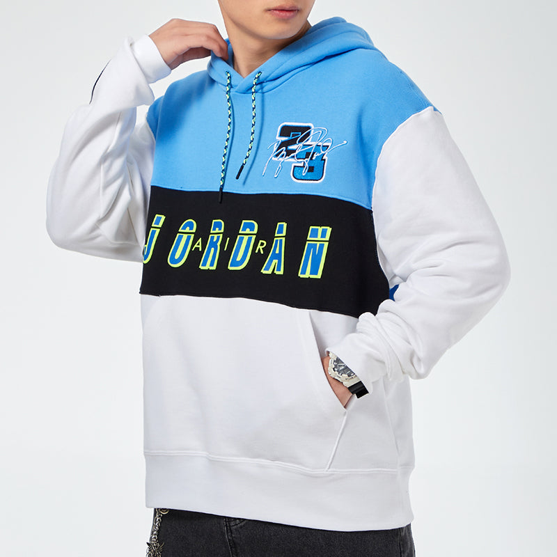 Air Jordan MENS Logo Print Basketball Black/White/Blue CV2744-412