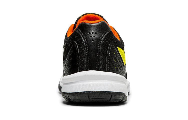 (GS) ASICS Court Slide Clay 'Black White Yellow' 1044A006-001