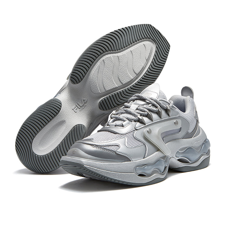 FILA FUSION Vintage Daddy Shoes 'Silver' T12M331109FDS