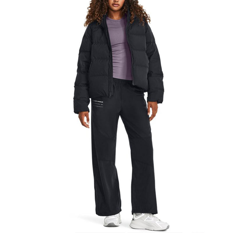 (WMNS) Under Armour ColdGear Infrared Down Hooded Jacket 'Black' 1378861-001