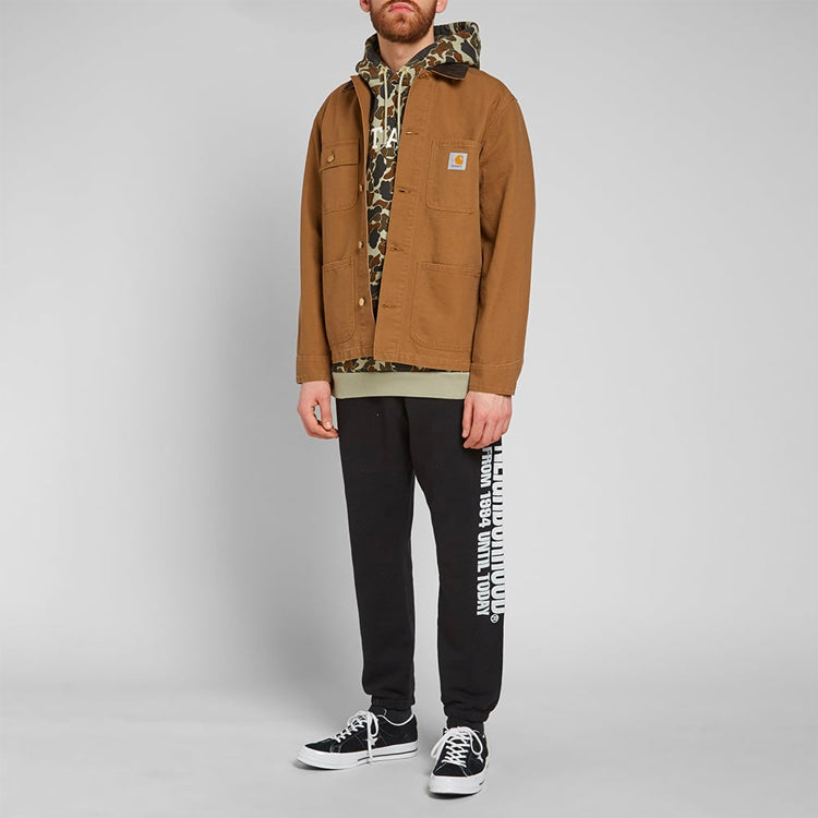 WTAPS Design Hooded College Sweatshirt Camou Men 182ATDT-CSM04S