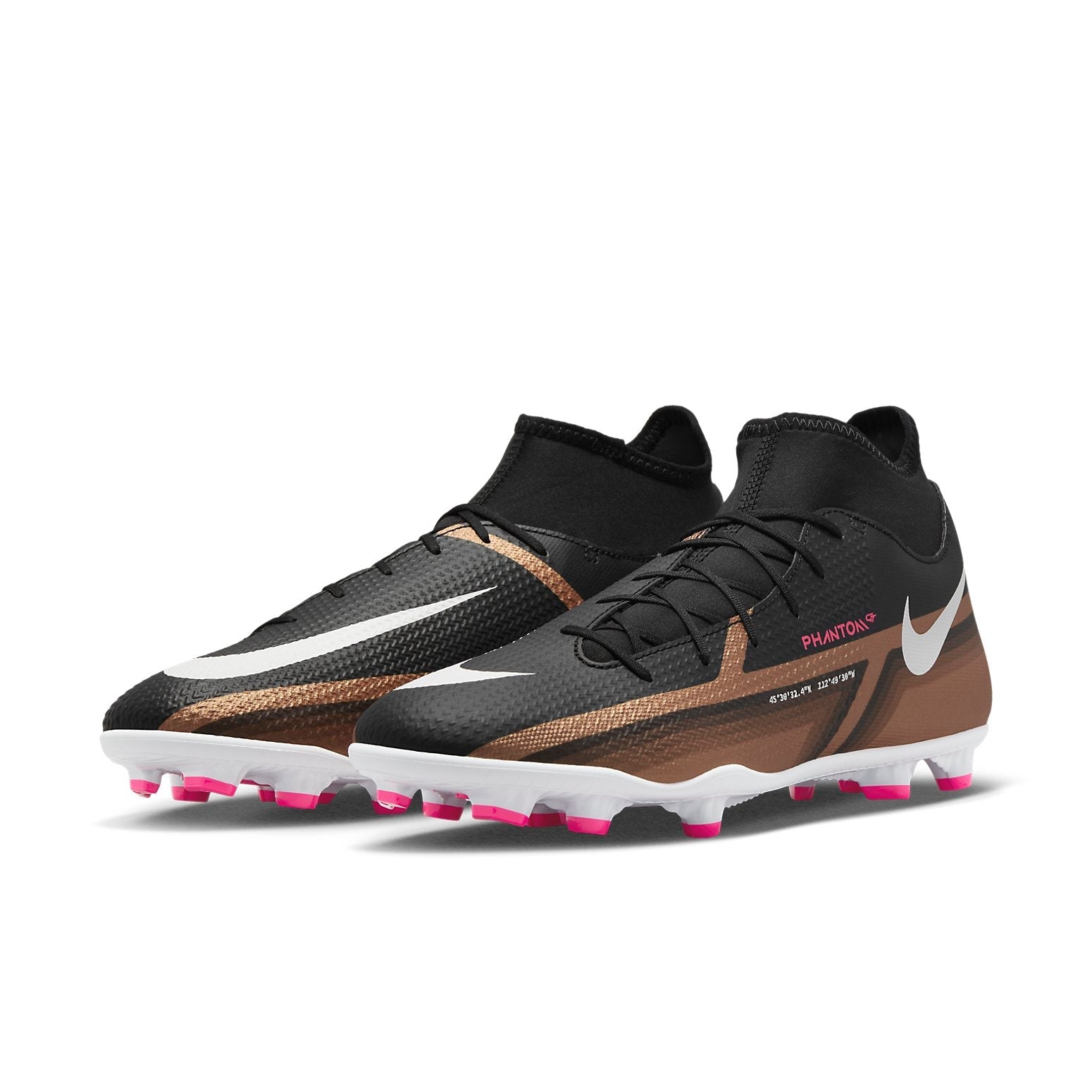 Nike Phantom GT2 Club DF MG 'Black Metallic Copper' DR5967-810