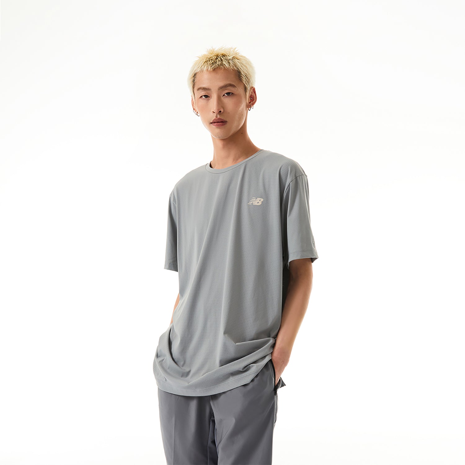 New Balance Icon T-shirt Asia Sizing 'Grey' NEE25031-GR