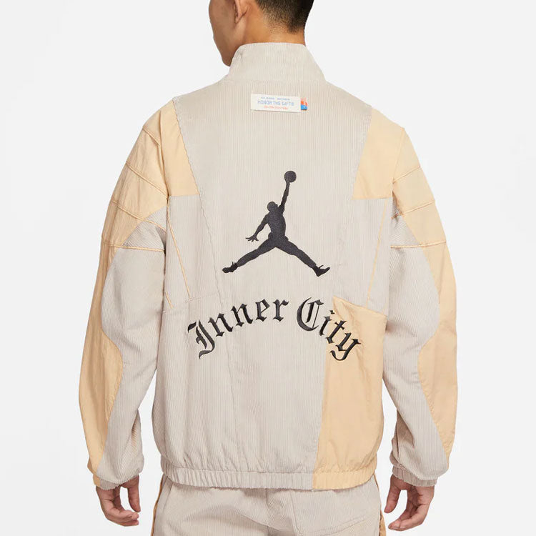Air Jordan x HTG Crossover Contrast Color Stitching Logo Stand Collar Jacket Asia Edition DJ7976-236