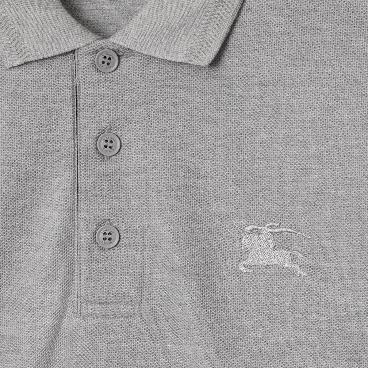 Burberry 26 Cotton Polo Shirt 'Pale Grey' 80991681