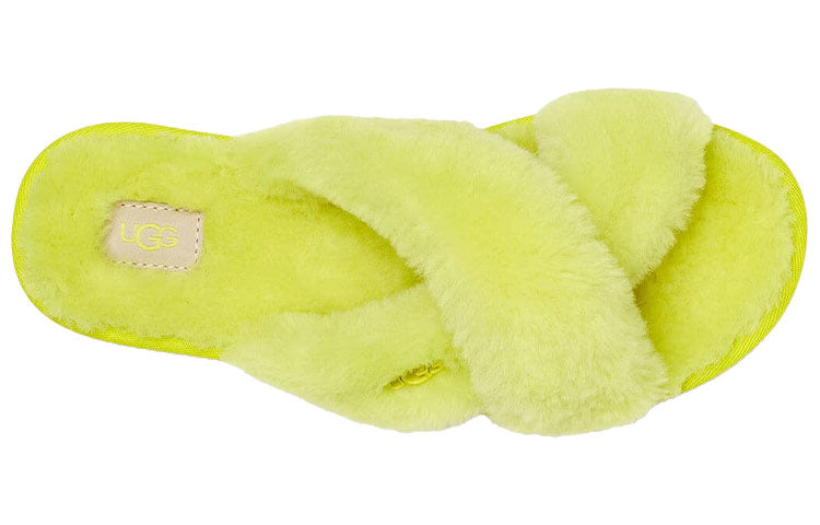 (WMNS) UGG Fuzzette Yellow Slippers 1107955-SLFR