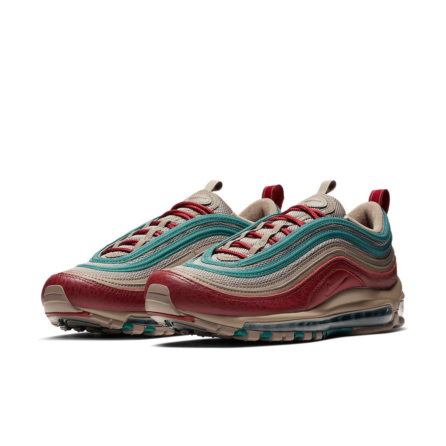 Nike Air Max 97 'Light Taupe Geode Teal Team Red' AQ4126-202