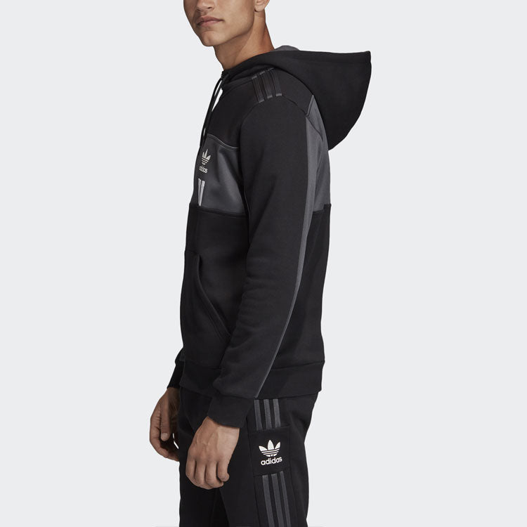 adidas originals Casual Sports hooded Zipper Jacket Black FH9364