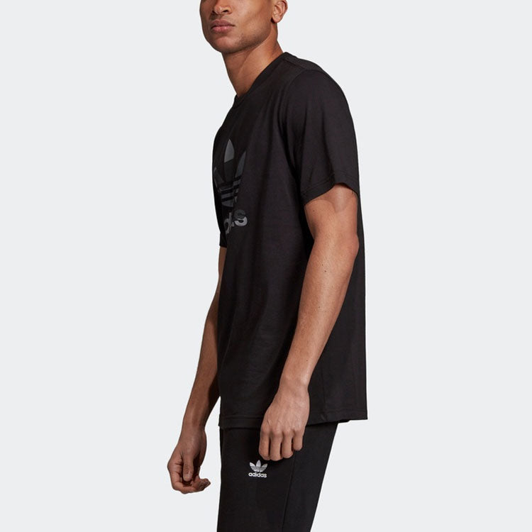 adidas Round Neck Sports Short Sleeve Black DX3674