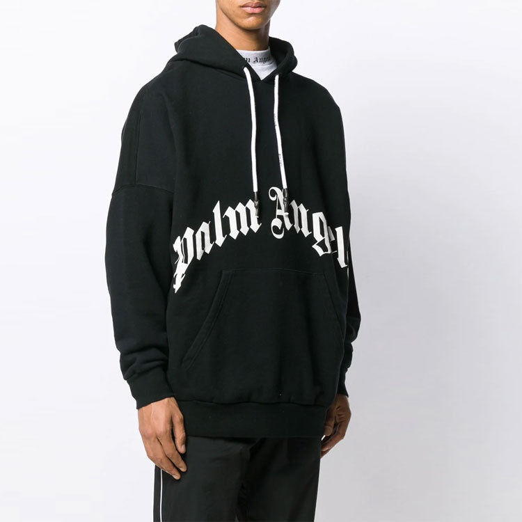 Men's PALM ANGELS Large Logo Skeleton Pattern Black PMBB036E194410141001