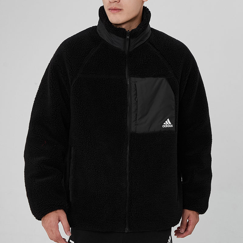 adidas Sherpa Reversible Jacket Asia Sizing 'Black' H20784