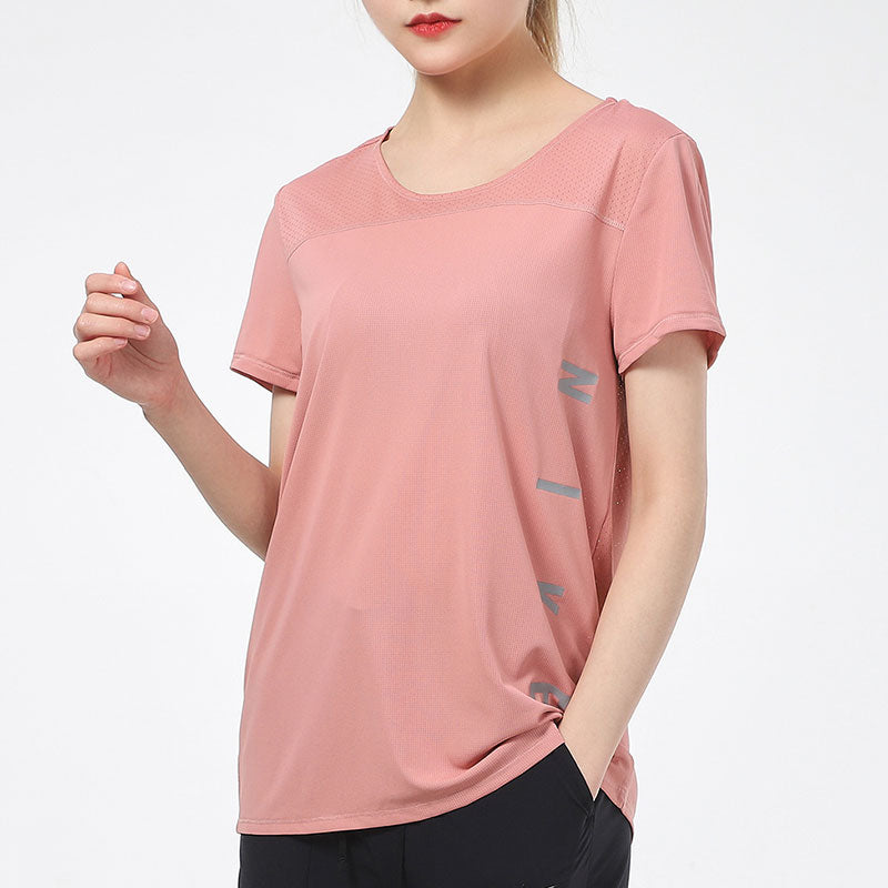 (WMNS) Nike Dri-FIT Logo Printing Quick Dry Pink/Red DA1247-685
