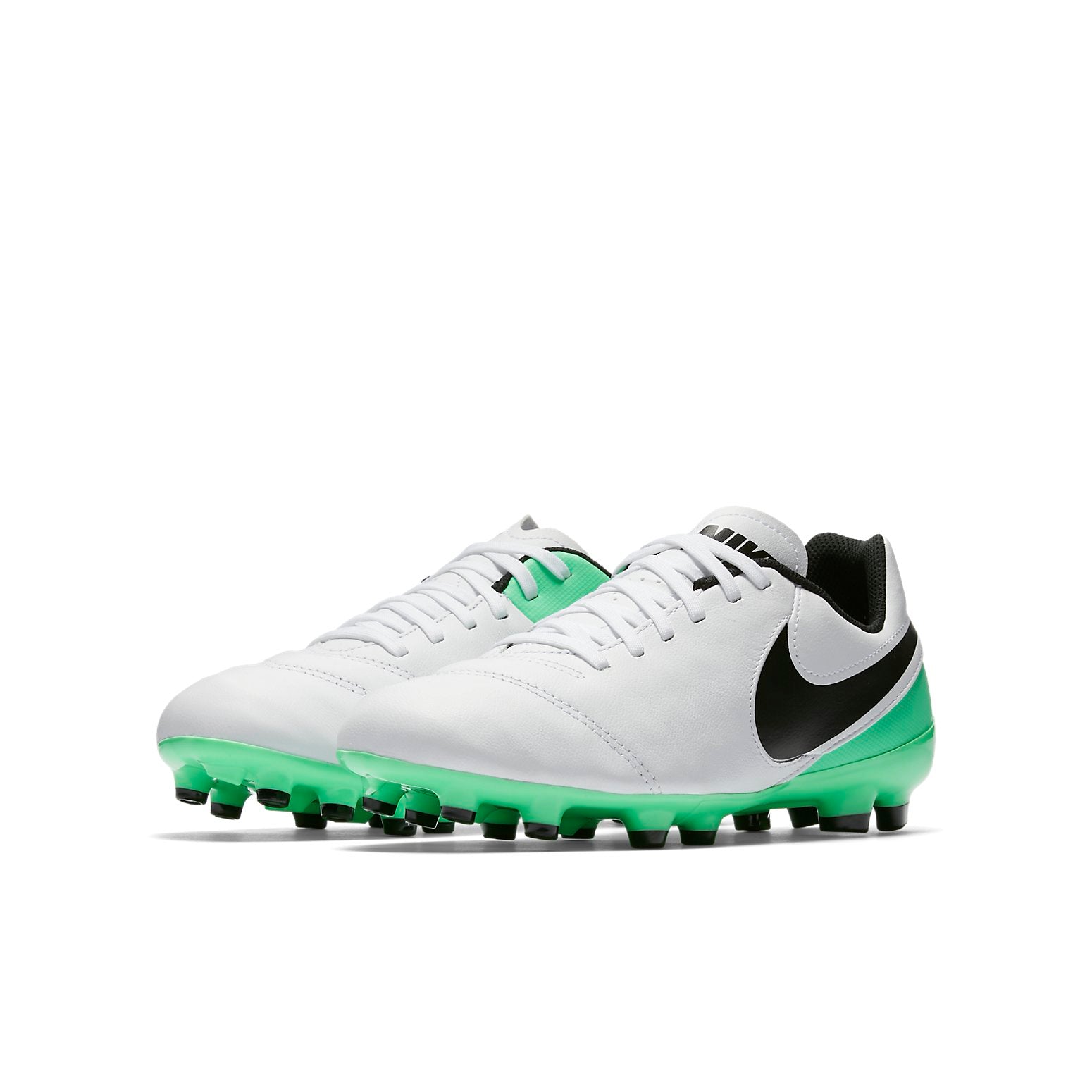 (GS) Nike Tiempo Legend VI FG 'White Green Black' 819186-103