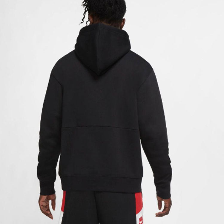 Air Jordan Athleisure Casual Sports Bronzing Logo Fleece Black CK6684-013