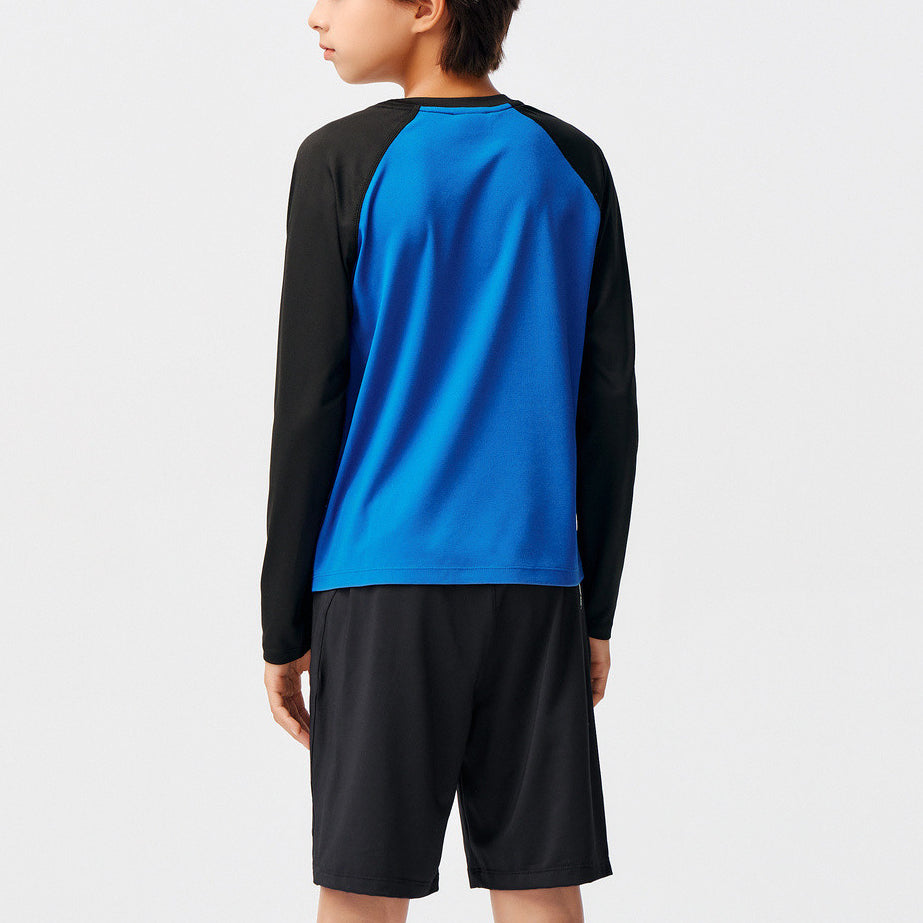 (GS) ASICS Logo Long Sleeve T-shirt 'Blue' 333241003001-8851