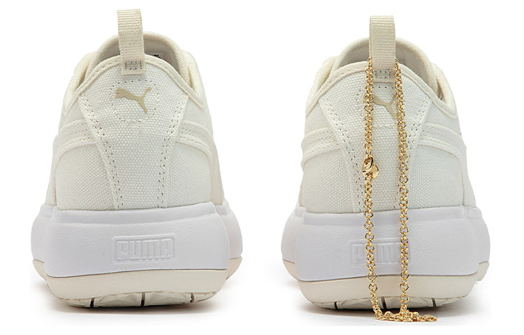 (WMNS) PUMA Suede Mayu Canvas 'Pristine' 383165-01