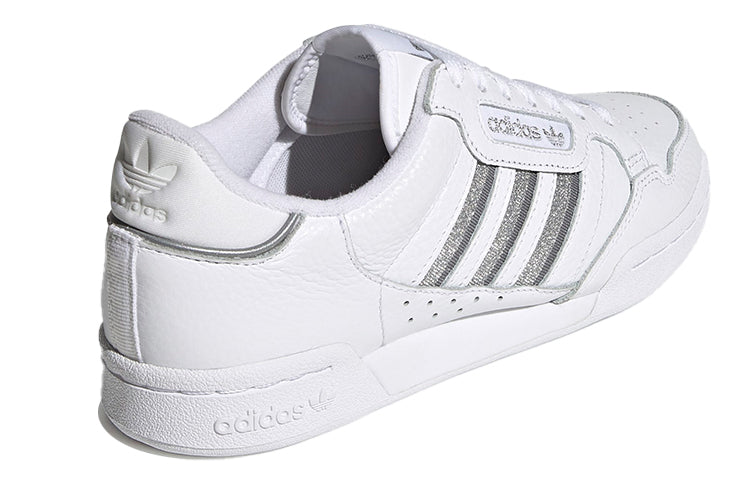 (WMNS) adidas Continental 80 Stripes 'White Silver Metallic' S42626