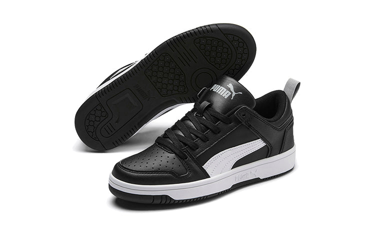 (GS) PUMA Rebound Layup Lo Low Top Black/White 370490-02
