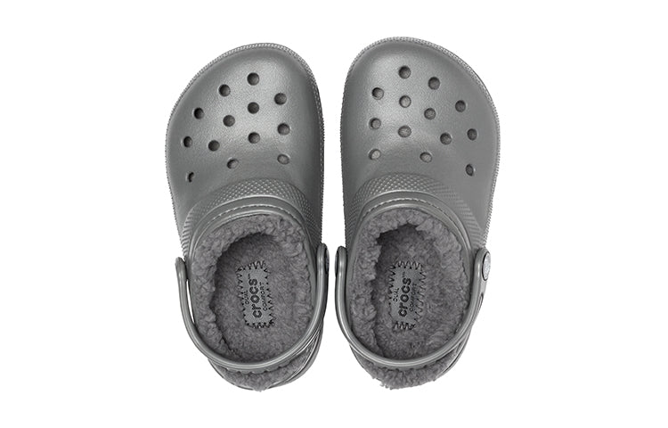 (GS) Crocs Classic Lined Clogs 'Slate Grey Smoke' 203506-0EX