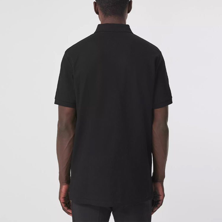 Burberry FW21 Letter Pattern Polo Male Black 80427501