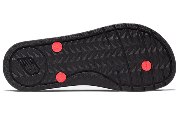 (WMNS) New Balance 6076 Series Black Red Slippers 'Black Red' W6076BKI