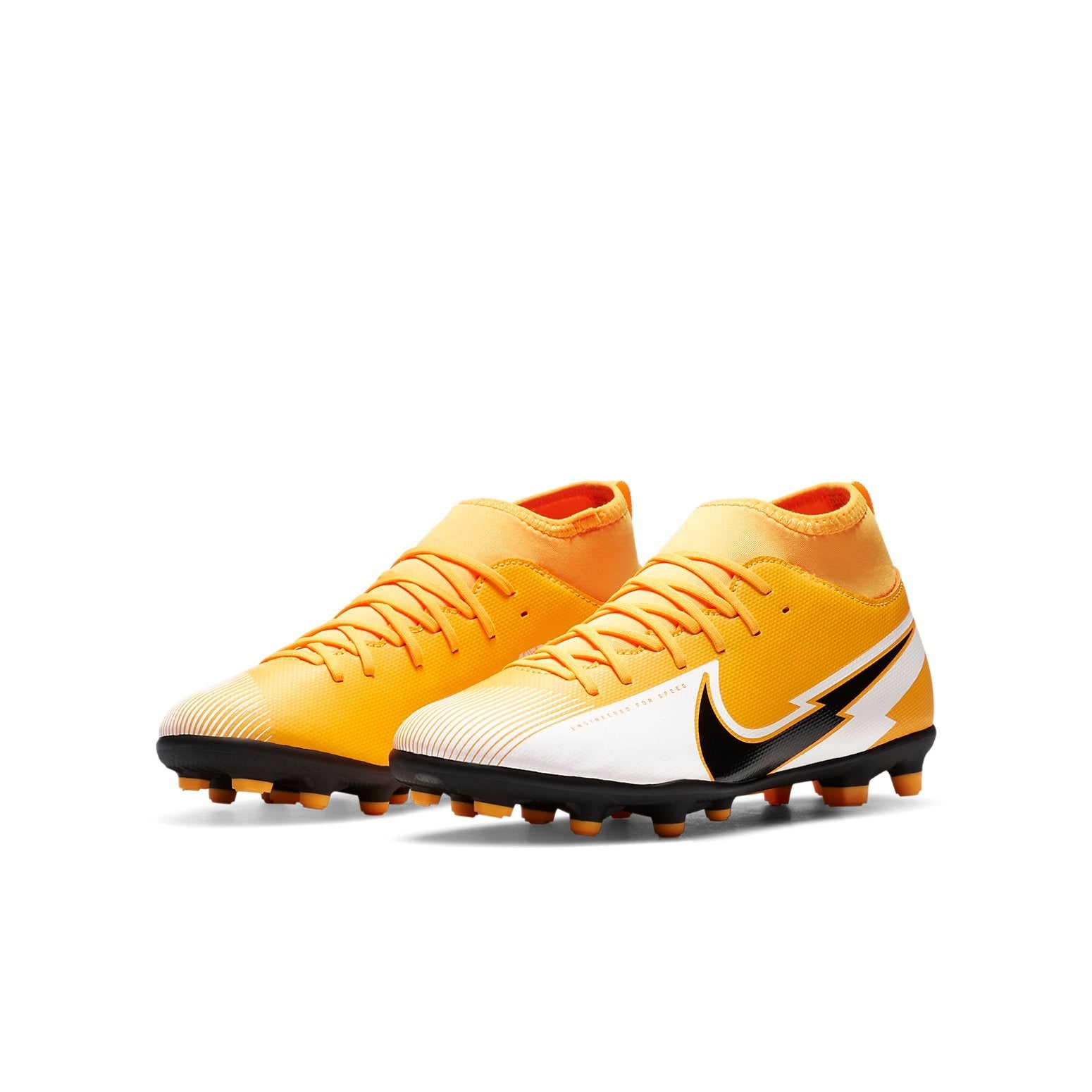 (GS) Nike Jr. Mercurial Superfly 7 Club MG 'Black Yellow' AT8150-801